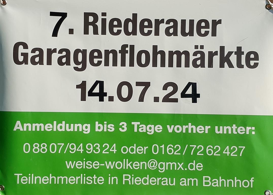 7. Riederauer Garagenflohmarkt
